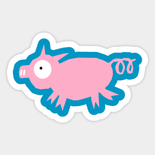 Pink Pig Sticker